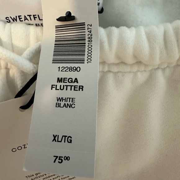 Aritiza Cozy Fleece Mega Flutter Sweatpants Size XL New with Tags - Picture 3 of 3
